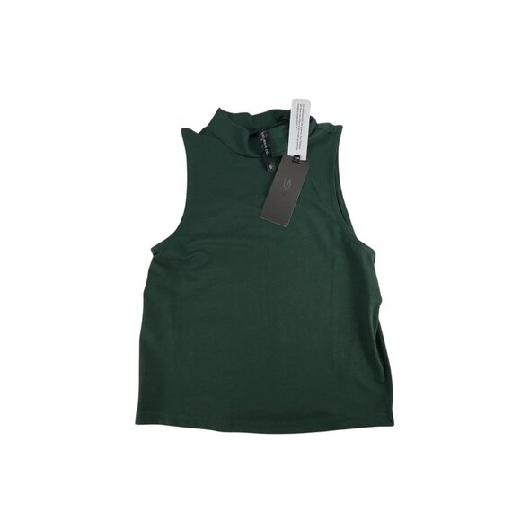 Silver Jeans Co. Dark Green Mock Neck Sleeveless Tank Top Size M NWT - Picture 4 of 7